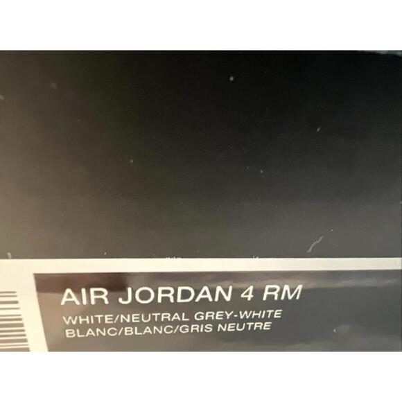 Nike Air Jordan 4 RM Sneakers Shoes White/Neutral Gray FQ7939-104 SIZE 13 main image 7
